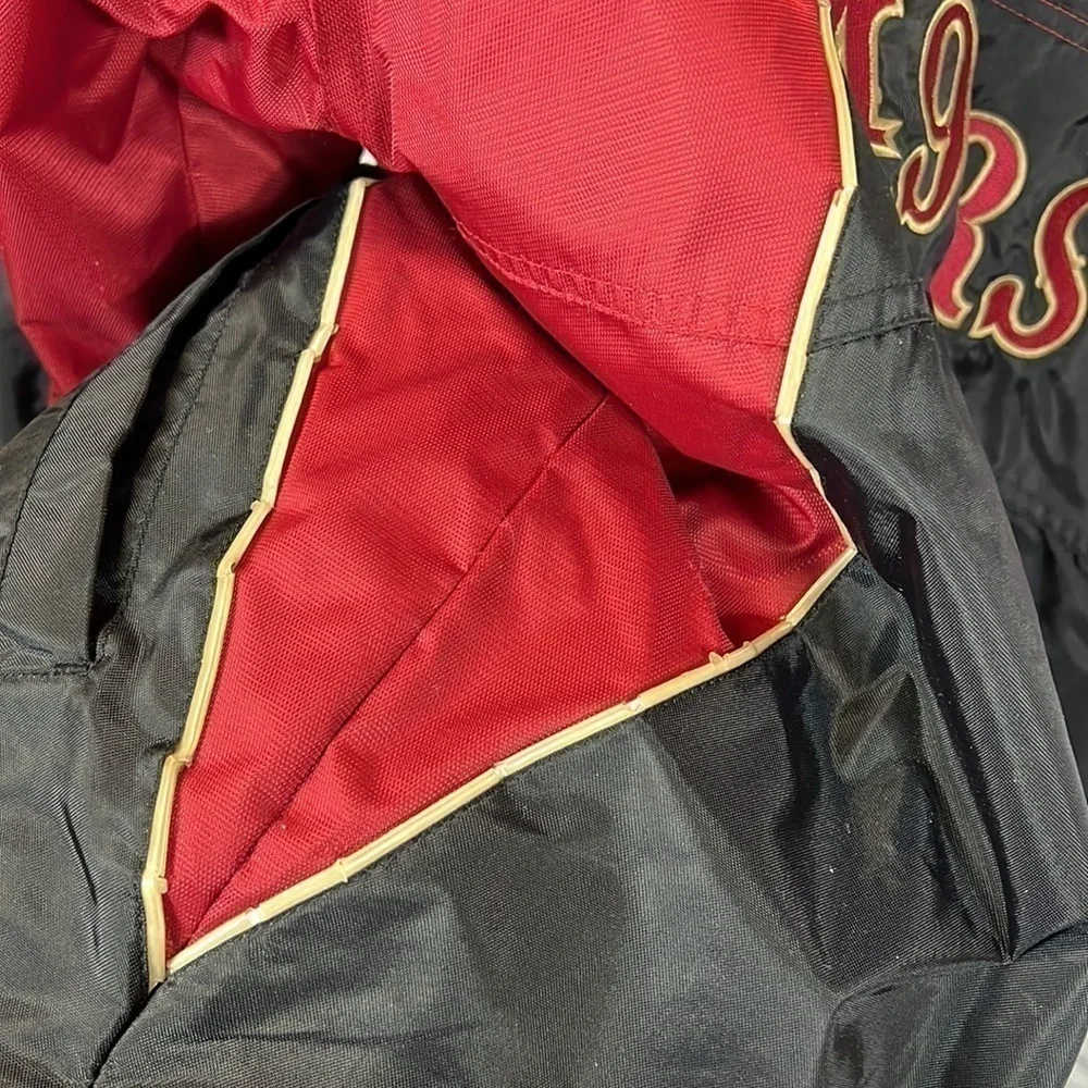 Vintage proplayer 49ers red/black parka | size large | flawed
